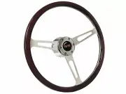 1969-89 Chevrolet Camaro, Nova, 6-Bolt Classic Espresso Wood Steering Wheel Kit