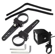 LED Light Brackets | Aluminum Roll Cage Holder LED Lights Mounting Bracket | Off Road Tube Clamp Adjustable Car Accessories for Truck & ATV