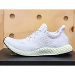 ADIDAS FUTURECRAFT 4D 米白 編織 襪套慢跑鞋 Q46229 US8.5(26.5CM)