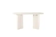 Raimon Furniture Gus Micro-Cement Coated Wooden Console Hallway Hall Table Pebble