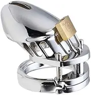 Steel Metal Cock Cage for Men Bondage Chastity Devices Locked Cage BDSM Male Penis Exercise Restraints Erection (50mm/1.97in)