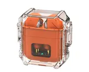 Tws Wireless Earphones X3 Transparent Earphones Touch Control In Ear Bluetooth Headphones (Orange)