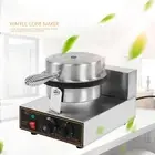.Electric Stainless Steel Ice Cream Egg Waffle Cone Maker Machine Non Stick