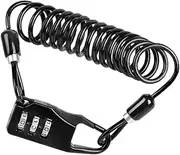 GALPADA 1Pc Bike Code Combination Lock Password Security Cable Lock for Mountain Bikes Motorcycles and Electric Bikes Portable Durable and Easy to Combination