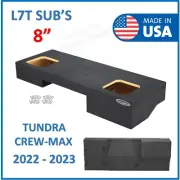 Toyota Tundra Crew Max 2022-2023 8" L7T Under Seat Sub Box Subwoofer Enclosure