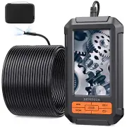 50ft Dual Lens Endoscope Camera with Light,1080P HD Borescope with Split Scre...