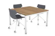 Quadro Square Legs Modern Boardroom Table [1200L x 1200W]
