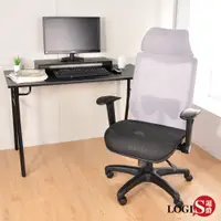 在飛比找蝦皮商城優惠-LOGIS 灰鯨護腰特級全網電腦椅DIY-A690GR 台灣