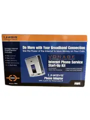 LINKSYS PAP2 VONAGE Internet Phone Service Start-Up Kit Voice Over VoIP Adapter