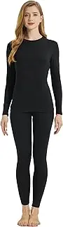 [YUSHOW] Womens Thermal Underwear Sets Long Johns for Women Fleece Lined Base Layer Women Cold Weather Tops and Bottoms Set