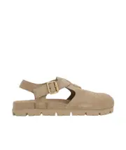 Prada Triangle-Logo Buckle-Fastened Sandals 36,37.5,37,38,39 Hazel