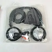 Wireless Headphones Adjustable Band Dual Frequency Black