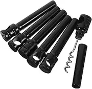 ULTECHNOVO 6 Pcs Travel Wine Openers Pocket Plastic Portable Cork Screw Travel Wine Bottles Openers Mini Camping Cork Screw for Wine Glass Bottle