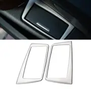 For BMW 3 4 Series GT 2013-2019 Silver Steel Inner Door Storage Box Cover Trim (for: BMW)