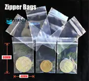 1000 Small 40x60mm 4x6cm Ziplock Zipper Resealable Plastic Bags 50UM Reclosable