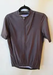 Titan new womens cycling top jersey size L NWT grey short sleeve zip