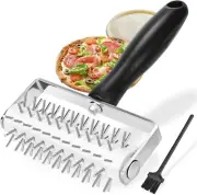 Pizza Dough Docker Roller Pizza Pin Puncher Dough Hole Maker for Pastry Bread