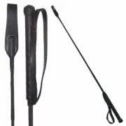 Riding Crop Whip Handle & Loop Black - Choice of 26" or 30" Long