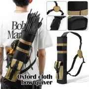 Lightweight Archery Back Arrow Quiver Dual Use Foldable Compact Hip Arrows Bag