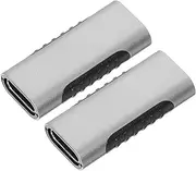 KICHOUSE 2pcs USB C Adapter Extender Type C Female to Female Charger Converter Fast Data Transfer Charging Compatible with USB Devices Sleek Design