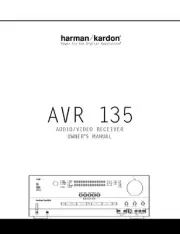 Harman Kardon AVR-135 AV Receiver Owners Manual