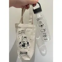 在飛比找蝦皮購物優惠-IKEA 2024限量會員禮 水瓶帆布袋組 猩猩 鯊魚 熊熊