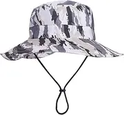 [LUFUTE] Outdoor Sun Hat, Waterproof Fishing Hat Sun Protection Summer Boonie for Man and Women Foldable Bucket Hat for Hiking