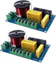 JINGERL 200W Tweeter Mid Bass 3 Way Crossover Board Intersect Point 860Hz 6000Hz Frequency Divider 4-8Ohm Speaker Filter Bookshelf Audio (Size : 2 Pieces)
