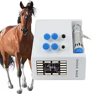 FXNFXLA Extracorporal Shockwave Therapy Machine for Horse, Touch Control 10-300MJ Shock Wave Therapy Device with 7 Heads, 1-18HZ Deep Massage, Relieve Muscle Pain