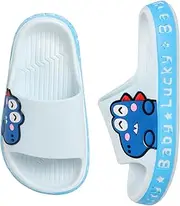 [Szsppinnshp] Toddler Little Kids Slides Sandals Girls Boys Cloud Slides Animal Quick Dry Beach Slides Pool Shower Flip Flops Slippers Cute Cartoon Summer Outdoor Shoes