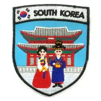 在飛比找松果購物優惠-韓國 傳統服裝 韓服布藝徽章古裝男女 Patch熨斗刺繡徽章