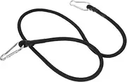 Totority Elastic Rop Electric Car Tied Rope Camping Strap Bike Luggage Strap Black Rope Bungee Carabiner Hooks