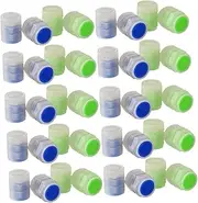 SOESFOUFU 50Pcs Luminous Tire Valve Caps Glow The Dark Fluorescent Wheel Valves for Car Bike Durable Easy to Install Night