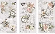 Rub on Transfers for Crafts and Furniture | 3 Design Sheets 6”x 12” | Home Decor | Decals | by (Memories of Paris)