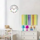 Mute Early Education Wall Clock Learning Wall Hanging Clock Home