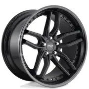 19x9.5" Niche Wheels M194 Methos Matte Black Face with Gloss Black Lip Rims (for: Honda)