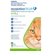 Revolution Plus Green Large Cats - 5.1-10kg (6 pack)