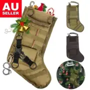 Tactical Santa Stocking Sack Christmas Gift Xmas Camping Army Tree Decor