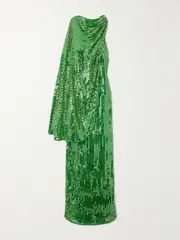 [Johanna Ortiz] Johanna Ortiz - + Net Sustain Poder Tejido Convertible Embellished Silk Crepe De Chine Maxi Dress - Green - US8 US 8 Green