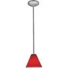Access Lighting 28004-1R-BS/RED Martini Pendant Brushed Steel