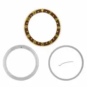 BEZEL + RETAINING + INSERT FOR ROLEX GMT 18K REAL GOLD 16700 16710 BROWN