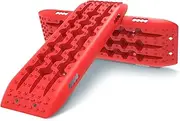 X-BULL Recovery Tracks 4x4 Recovery Boards Offroad 4wd Tracks 22046LBS/10000KG Stand for Automotive Accessories Tires and Wheels in the Sand Mud Snow(GEN 2.0 Red)