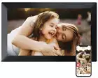 Picture Frame WiFi, 15.6 Inch,Digital Photo Frame, 32GB Memory,Touch ,NEW-black