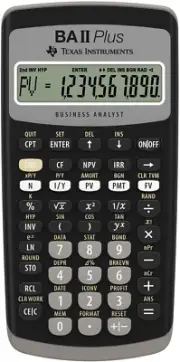 BA II plus Professional Advanced Financial Calculator