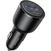 UGREEN CD239 PD 69W 3-Ports Car Charger - 2x USB-C & USB-A - PD3.0 65W + QC3.0 [UG-20467]