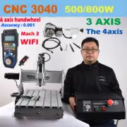 500W CNC 3040 3/4 axis Router 800W Engraving Mach3 USB Cutting Engraver Machine