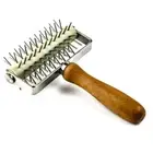 Dough Spike Roller Wheel Bread Pie Pizza Pasta Hole Maker DIY ToolStainless