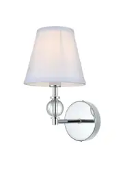 Elegant Lighting LD7021W6 Bethany 13" Tall Bathroom Sconce - Chrome