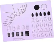 WOONEKY Nail Art Pad Set Acrylic Nail Template Mat for Design Testing Stamping Professional Manicure Tool