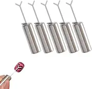 5/10 Pcs Heart Magnet for Cat Eye Gel Polish, Magnetic Nail Art Tool for Stunning Cat Eye Effect, DIY Manicure Kit with Y-Shaped Guide Sticks (5Pcs)